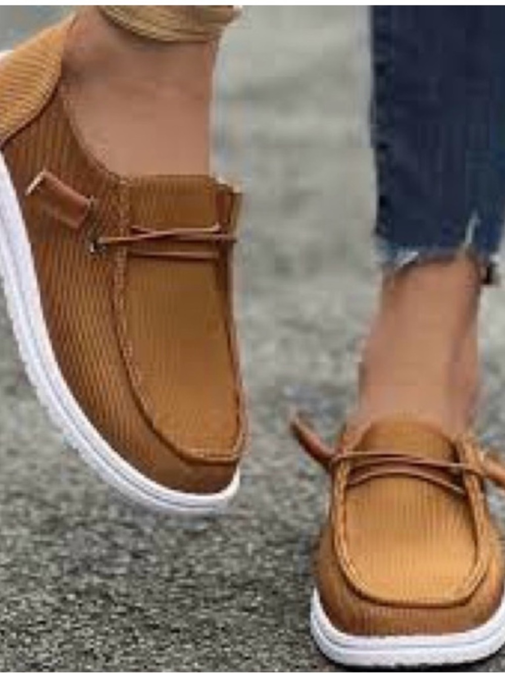 Casual Women’s Slip-On Loafers in Tan